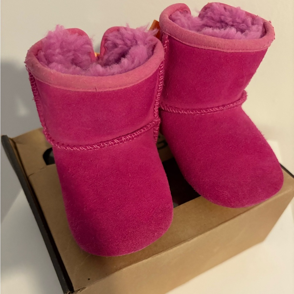 UGG Pink Baby Boots with Bows
